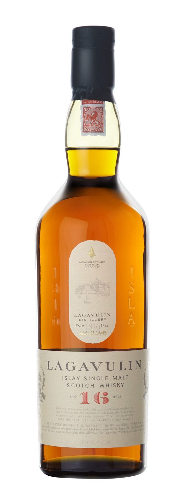 Bottiglia di whiskey Lagavulin 16